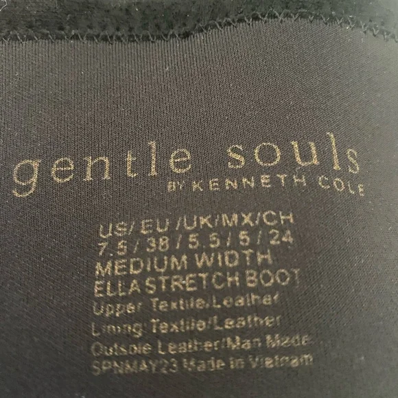 Gentle Souls Ella Stretch Knee High Boot Womens Black suede boot - Picture 4 of 7